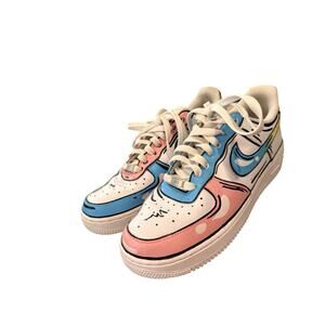 Custom Air Force 1 Colorful Cartoon Custom Shoes Hand painted Size 8.5M